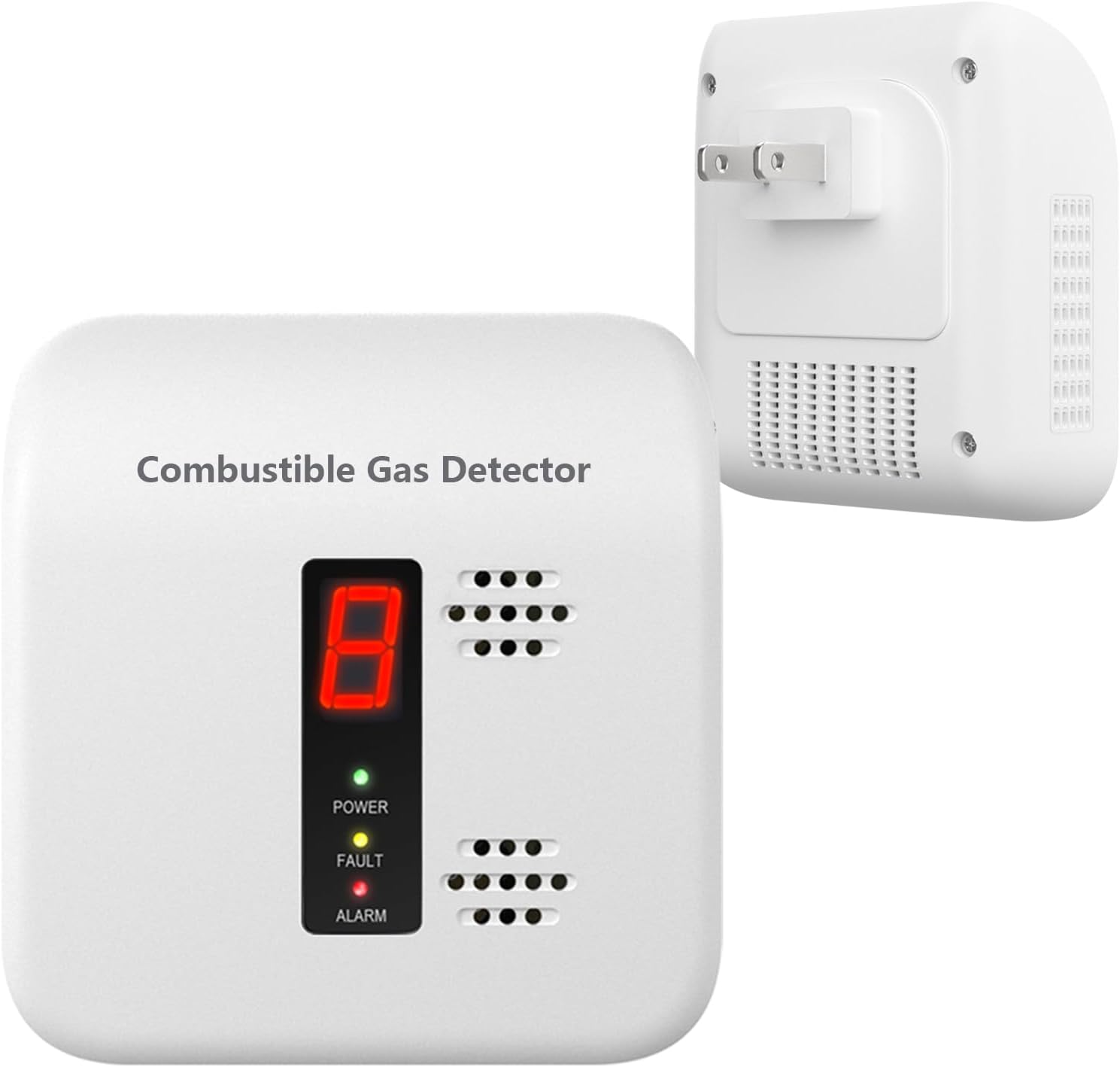 Natural Gas Detector,Y401 Plug in Gas Leak Detector, Propane Gas Detector for Home, Kitchen,Leak Gas Alarm for LNG,LPG,Methane,Camper (1Pack, White)