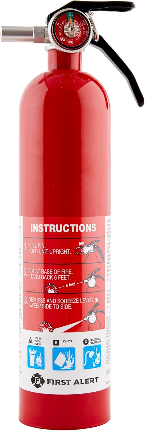 First Alert FE10GR GARAGE10 Fire Extinguisher, Red