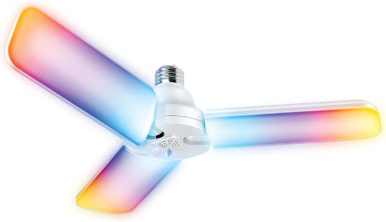 Feit Electric Smart LED Garage Light, RGBW 3 Panel, WiFi 2.4GHz, Screw-in LED Shop Light Bulb, Works with Alexa and Google Home Assistant, E26, 4000 Lumens